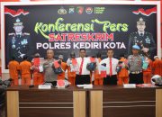 Polres Kediri Kota Ungkap 8 Kasus Pengeroyokan Hingga Curanmor Selama Bulan Juli 2024