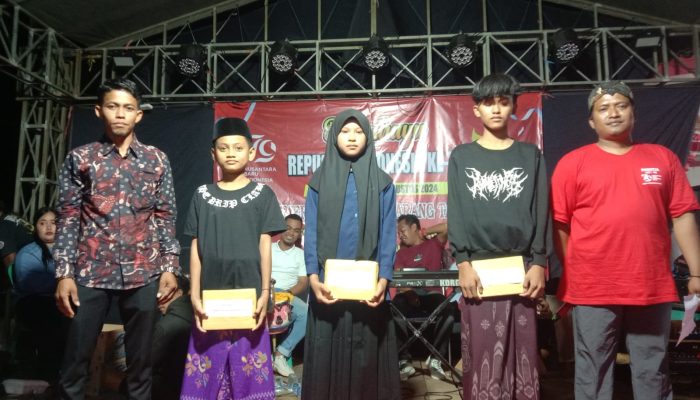 Semangat Warga Desa Karangnangka Rubaru Meriahkan Malam Penutupan HUT RI Ke -79