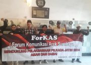 Forum Silaturahmi Akbar Arek-Arek Suroboyo (FORKAS) mendukung pelaksanaan Pilkada Aman dan Damai.