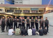 Polres Pelabuhan Tanjungperak Amankan 7 Kelompok Gang Allstar di Tenggumung Baru Surabaya