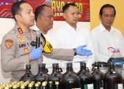 Polres Batu Ungkap Home Industri Minuman Beralkohol Diduga Ilegal