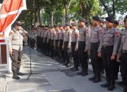 Polrestabes Surabaya Pertebal Pengamanan Kantor KPU pada Tahapan Pendaftaran Paslon di Pilkada 2024