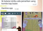 Dugaan pungli yang terjadi di SDN 3 Jetis Lamongan.