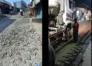 Proyek Pengecoran Jalan di Jln. Pasar Bojong-Cipayung Kabupaten Bekasi Diduga Bermasalah