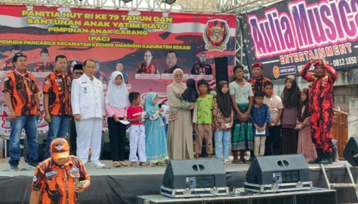 Peringati HUT RI ke-79 Pemuda Pancasila Kedung Waringin Gelar Baksos