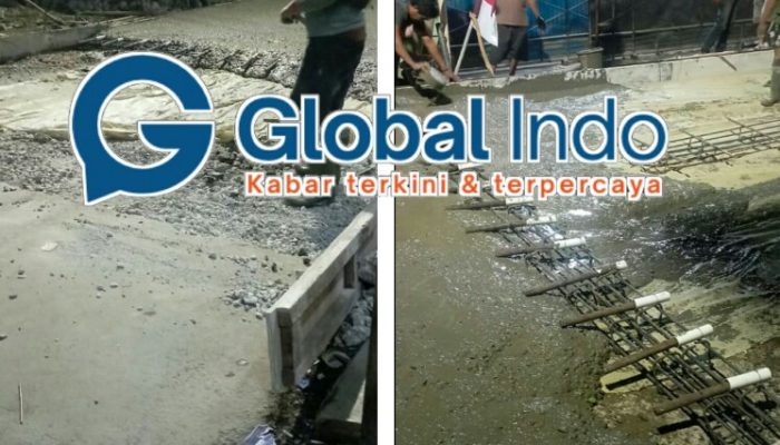 Pengecoran Jalan di Jln. Pasar Bojong-Cipayung Diduga Bermasalah, Dinas Terkait Terkesan Tutup Mulut