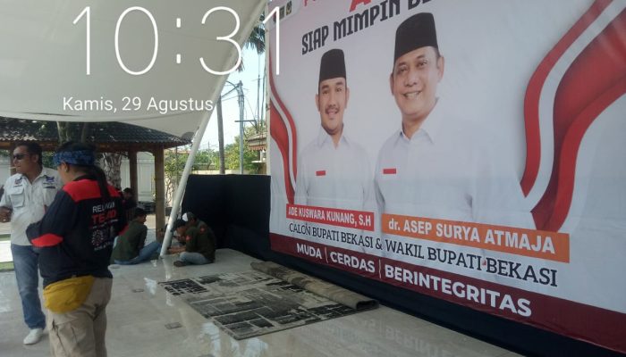 Ribuan Pendukung Berkumpul Dikediaman dr, Asep Surya Atmaja, bersiap daftar ke KPUD