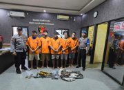 Polisi Berhasil Amankan Komplotan Pencuri Kabel Milik PT. Telkom di Asemrowo Surabaya