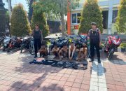 Polres Gresik Amankan Gerombolan Pemuda Bawa Sajam Diduga Hendak Tawuran