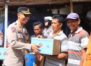 Sambut Hari Lalu Lintas Bhayangkara ke -69, Polres Ngawi Berbagi Sembako