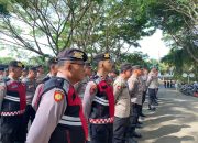 Polresta Banyuwangi Siagakan Ratusan Personel Pengamanan Penetapan Nomor Urut Paslon Pilkada 2024