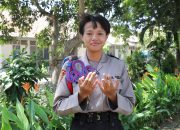 Siswi Disabilitas Sekolah Polisi Wanita Lemdiklat Polri itu juara Muaythai Putri