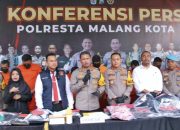 Polresta Malang Kota Berhasil Amankan Komplotan Pencuri Modus Gembosi Ban Nasabah Bank