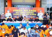Operasi Tumpas Narkoba Semeru 2024, Polres Gresik Berhasil Amankan 39 Tersangka Pengedar Sabu dan Okerbaya