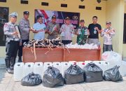 Polsek Cibeber Release Hasil Operasi Kenalpot Brong dan Minuman Roso – roso di Sejumlah Tempat