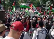 Aksi Bela Palestina Kembali Digelar di Depan Gedung DPRD Jawa Barat