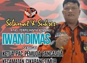 Iwan Dimas Kembali Terpilih Menjadi Ketua PAC Pemuda Pancasila Cikarang Timur Periode 2024-2027