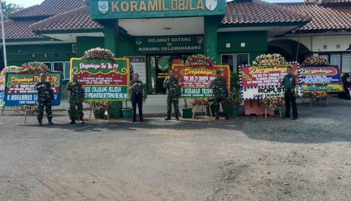 Danramil 08/Lemah Abang, Mayor INF. Siswo Prandoko Sampaikan Apresisi di Hari Jadi TNI ke -79.