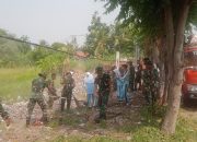 Wujud Kemanuggalan TNI Dengan Rakyat Kodim 0509/Bekasi Giat Karya Bakti Bersihkan Sampah