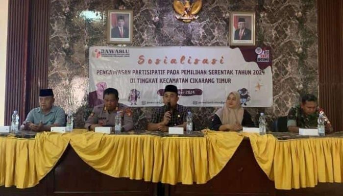 Panwascam Cikarang Timur Gelar Sosialisasi Bersama Awak Media Dan Timses Paslon