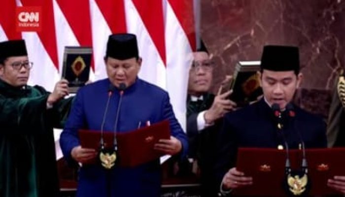 Prabowo Subianto dan Gibran Rakabuming Raka Resmi Dilantik Menjadi Presiden dan Wakil Presiden RI