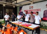 Polres Jember Berhasil Ungkap 9 Kasus Narkoba, 12 Tersangka dan Ratusan Gram Sabu Diamankan