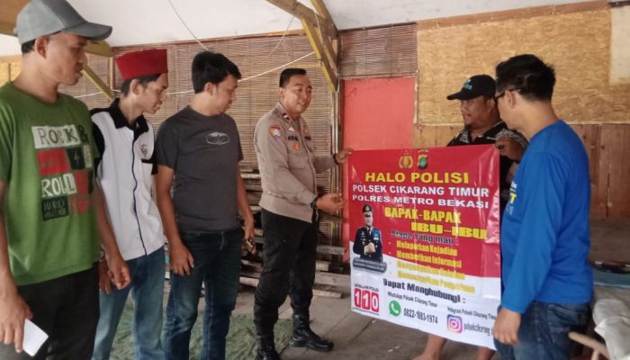 Polsek Cikarang Timur Sosialisasikan ‘HALLO POLISI’ di Nomor 110