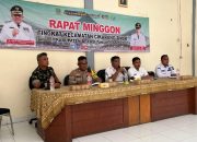 Kapolsek Cikarang Timur Hadiri Giat Rapat Minggon Tingkat Kecamatan di Kelurahan Setajaya