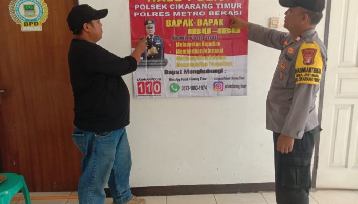 Binmaspol Desa Jatibaru Sosialisasikan Halo Polisi Dan Penerimaan Anggota Polri BAKOMSUS