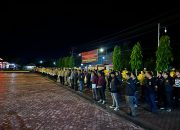 Jaga Kamtibmas Wilayah Pasca Pleno Pilkada Tingkat Kabupaten, Polres Aceh Timur Gelar Patroli Gabungan
