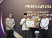 Polres Lamongan Raih Penghargaan Peringkat Pertama Inovasi Yanlik Tahun 2024 Kategori A dari Ombudsman RI