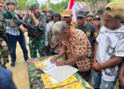 Bukti Nyata Satgas Yonif 501/BY, Tiga OPM Kembali Ke NKRI