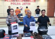 Polda Jatim Berhasil Amankan Dua Tersangka Spesialis Curanmor Rumah Kos