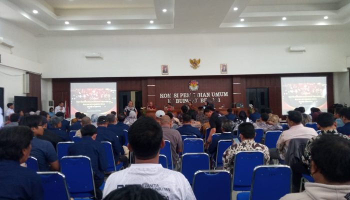 KPU Kabupaten Bekasi Gelar Rapat Kordinasi LPJ Keuangan PPK, PPS Pasca Pilkada 2024.