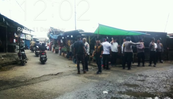 Menyoal Kesemrawutan, Forkopimcam Kedungwaringin Sidak Ke Pasar Kedunggede