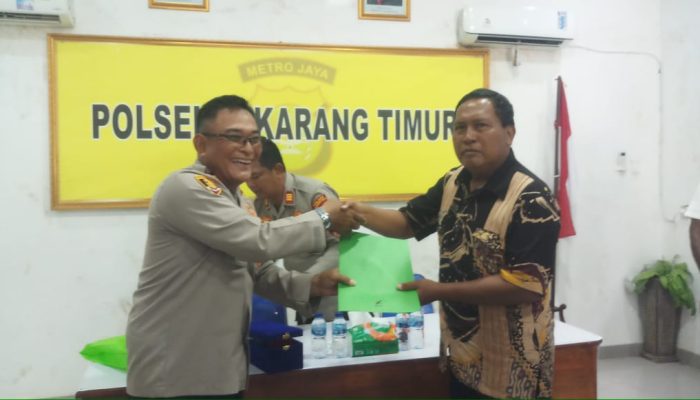 Kapolsek Cikarang Timur Pimpin Pelepasan Tiga Anggotanya Yang Purna Tugas.