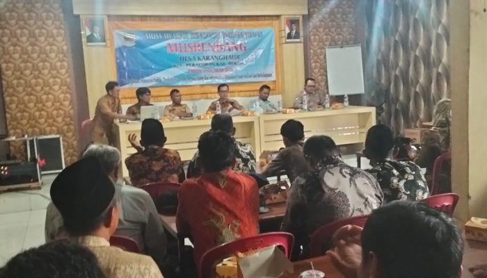 Kades Karang Haur Minta Pemda Cepat Realisasikan Ajuan Skala Prioritas dalam Musrenbangdes