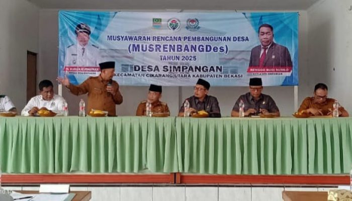 Gelar Musrenbangdes Kepala Desa Simpangan Berharap Dapat Masukan Untuk Susun Program Sesuai Kebutuhan