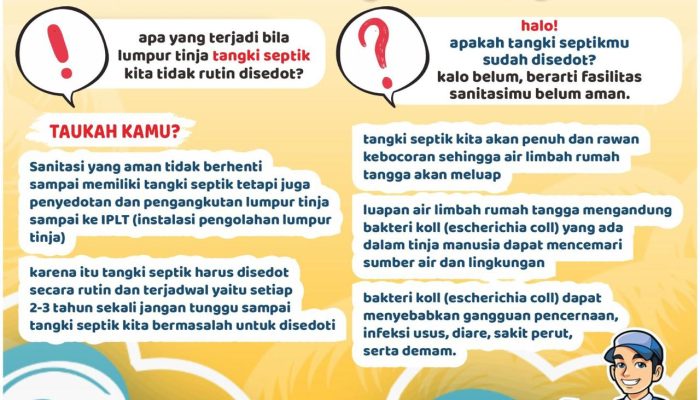 Septic Tank Anda Bermasalah, Perumda Tirtawenig Siapkan Unit Layanan Tangki Septik