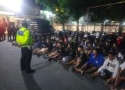 Polres Lumajang Amankan 40 Unit Motor Diduga Terlibat Balap Liar.