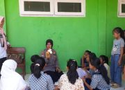Polres Pasuruan Beri Trauma Healing Anak – anak Korban Bencana Tanah Gerak di Purwodadi.