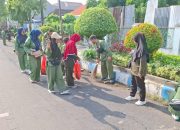 Kompak, Polres Pasuruan Kota Bersih – bersih Sampah Bersama Ratusan Pesilat dari Berbagai Perguruan.