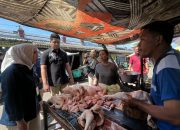 Satgas Pangan Polres Mojokerto Kota Sidak Pasar Stok Bapokting Jelang Ramadhan Stabil.