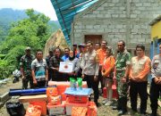 Polres Ponorogo bersama Forkopimda Tinjau Lokasi Longsor di Slahung.