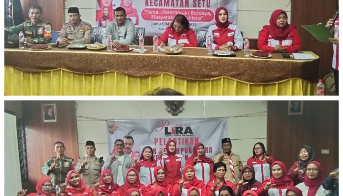 Pengurus DPK Perempuan LIRA Kecamatan Setu Resmi Dilantik, Hadir Ketum DPP Perempuan LIRA