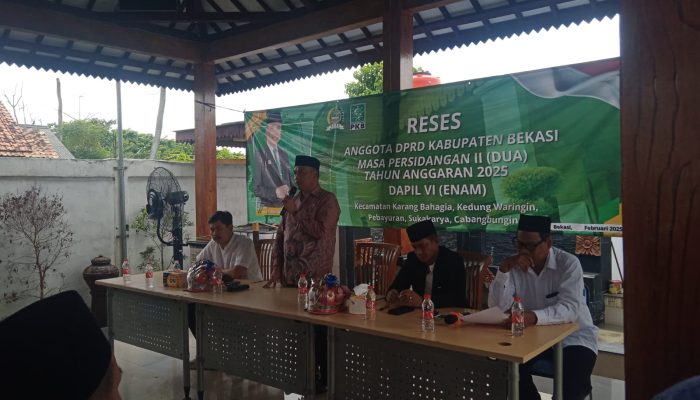 Ratusan Warga Dapil VI Kabupaten Bekasi Hadiri Reses Anggota DPRD H. Jaya Marjaya Dari Fraksi PKB