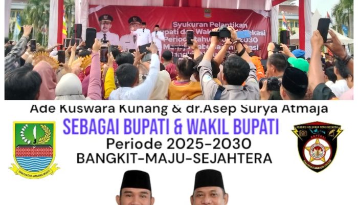 Ketua DPC AKPERSI Kabupaten Bekasi Beri Ucapan Selamat Kepada Ade Kuswara Kunang SH ,Dr. Asep Surya Atmaja Sebagai Bupati Dan Wakil Bupati Bekasi Usai di Lantik.