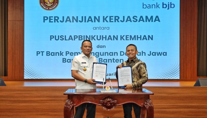 bank bjb Perkuat Sinergi dengan Kemhan Melalui Penandatangan Nota Kesepahaman Mengenai Jasa Produk Keuangan