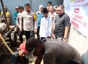 Jelang Ramadhan Polres Kediri Bangun Sumur Bor untuk Mushola di Desa Damarwulan.