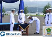 Letjend TNI Marinir Nur Alamsyah Memimpin Upacara Pelantikan Dan Pengambilan Sumpah 100 Siswa Diktama Angkatan 44.